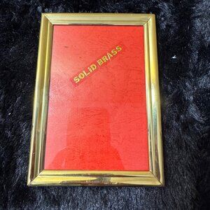 Solid Brass 4" X 6" Photo Frame With Bright Gold Finish